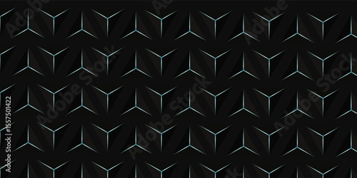 Dark black and gray white horizontal hexagonal technology abstract vector background. red bright energy flashes under hexagon in futuristic modern technology wide banner. Dark gray honeycomb texture