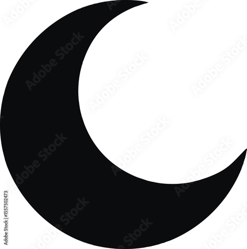 Symbole de nuit en design minimaliste
