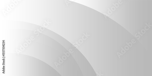 A minimalist abstract background featuring overlapping curves and circular shapes in various shades of gray, creating a smooth gradient and subtle depth