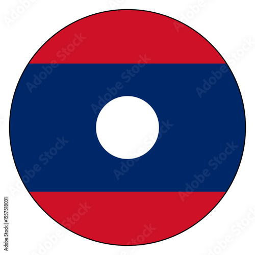 Flag of Laos circle
