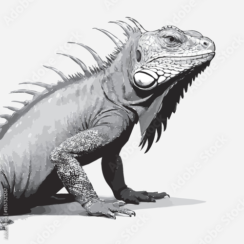 iguana vector illustration 
