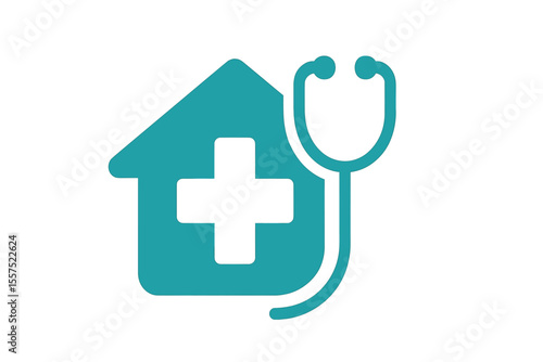 Vector medical home logo design is both creative and professional, and editable