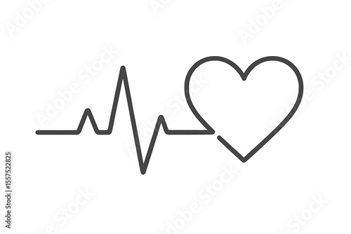 Heart pulse, one line, cardiogram sign, heartbeat - vector’ becomes ‘Vector illustration of a heartbeat, cardiogram sign, one line, heart pulse