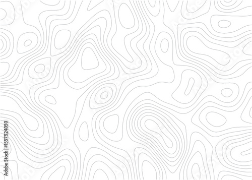 Abstract topographic map illustration portrait