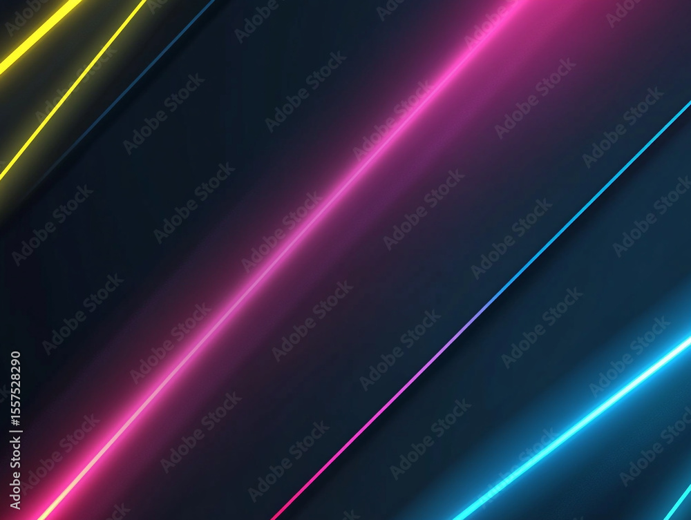 An abstract background featuring a dark blue surface with diagonal glowing lines in pink, orange, and blue, creating a dynamic and futuristic aesthetic. An abstract background featuring a dark blue surface with diagonal glowing lines in pink, orange, and blue, creating a dynamic and futuristic aesthetic.