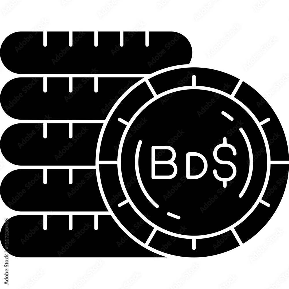 Fototapeta premium Bermudian Dollar Icon