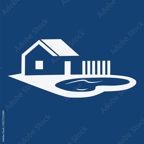 Adobe Illustrator Artwork, This design, inspired by a minimalist house. This logo is perfect for you, especially businesses related to residential property.
