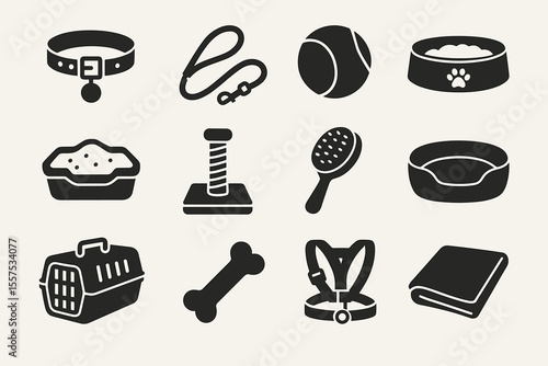 Essential pet supplies: collars, toys, bedding, grooming, carriers, and more