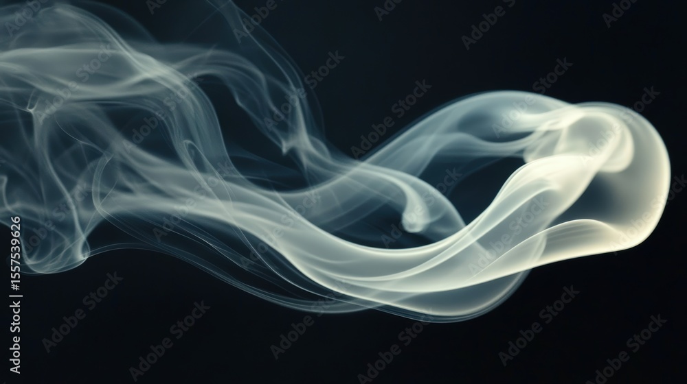 Wispy, flowing smoke trails curl and twist against a dark background, creating delicate, ethereal patterns. Wispy, flowing smoke trails curl and twist against a dark background, creating delicate, ethereal patterns.