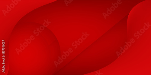 Abstract red background with circles.