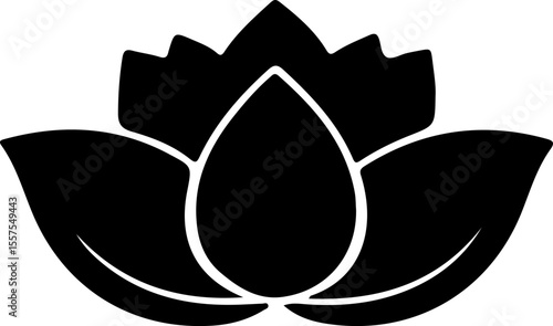 Water Lily Silhouette Vector Art, Water Lily Vector Design, Water Lily Black and White Art, Water Lily Outline Illustration, Water Lily Minimalist Vector, Water Lily Shadow Graphic, Water Lily Floral 