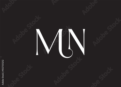 MN Logo Design Creative and Modern Logo Design