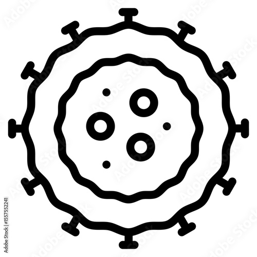 Cancer cell in vector illustration