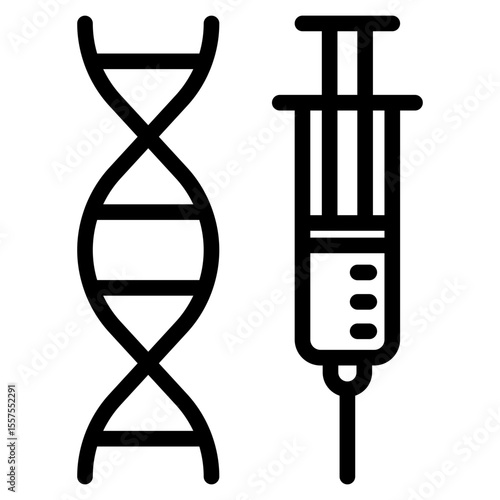 Genetics in vector illustration