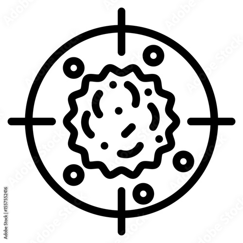 Skin cancer in vector illustration