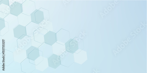 Geometric background texture with molecular structures and chemical compounds