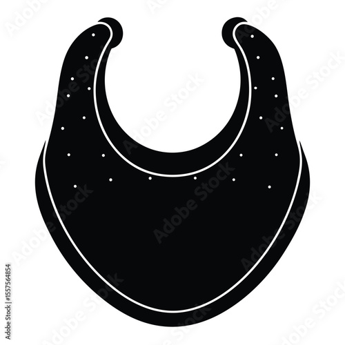 Soft Baby Bib Isolated Vector