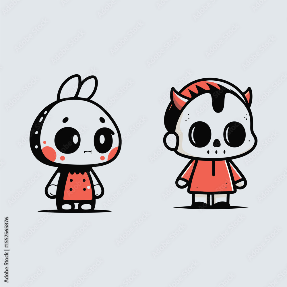 Obraz premium funny cartoon zombie