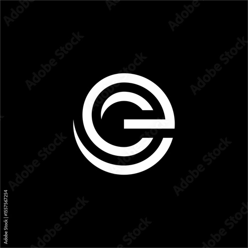 The EC or CE initials logo is modern, simple, elegant and unique. Suitable for technology, computer, internet and security companies.	