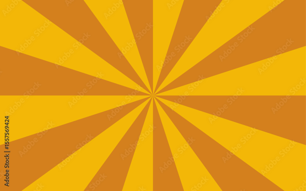 Obraz premium Abstract bold optical illusion background with swirling Orange and white wavy stripes radiating from the center and hypnotic spiral. Dynamic movement and symmetry, evoking a retro, energetic