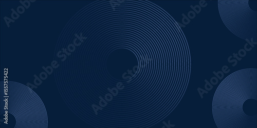 Dark blue dynamic abstract vector background with diagonal lines. 3d business presentation banner cover for sales event evening party. Fast moving circles, soft wave lines and decoration lines. Ep 10