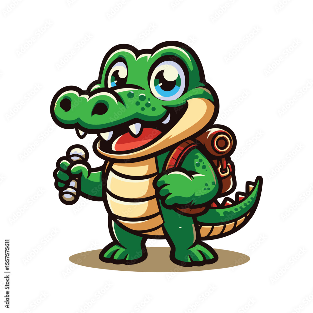Cheerful Crocodile Cartoon Adventure Cheerful Crocodile Cartoon Adventure
