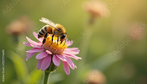 Wallpaper Mural bee on a flower Torontodigital.ca