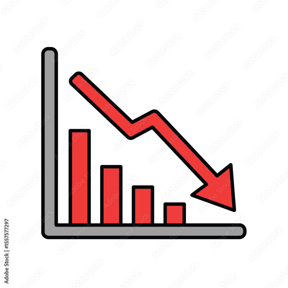 business graph on white background business graph on white background