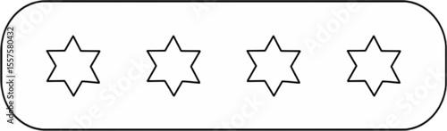 4 star rating feedback vector