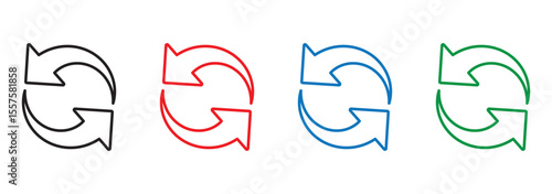 refresh arrow icon transparent. refresh sign PNG. reload, reset. repeat, recycling sign. circular arrow icon vector. update icon. convert icon. replay, reboot sign in white background. EPS 10.
