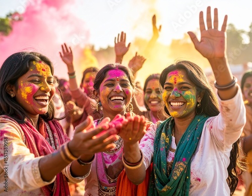 Vibrant Holi Festival Joyful Celebration of Colors and Culture