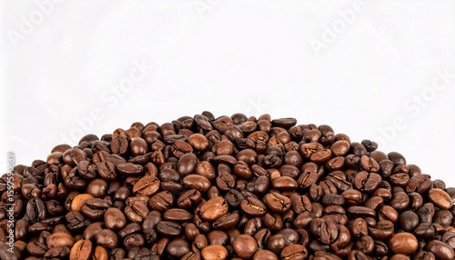 Heap of Dark Roasted Coffee Beans