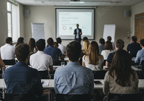 a business seminar or corporate conference