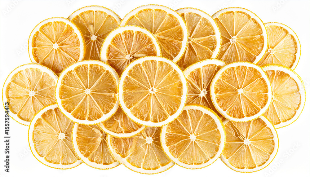 Obraz premium slices of orange on white