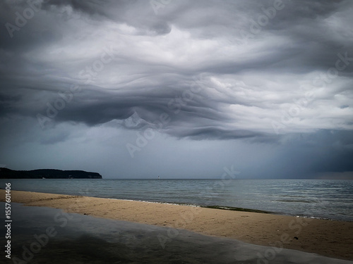 storm over the sea