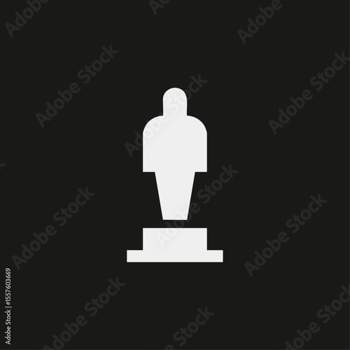 Award icon logo flat vector design