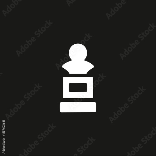 Free Download Statue icon logo flat vector design - GFXLoad