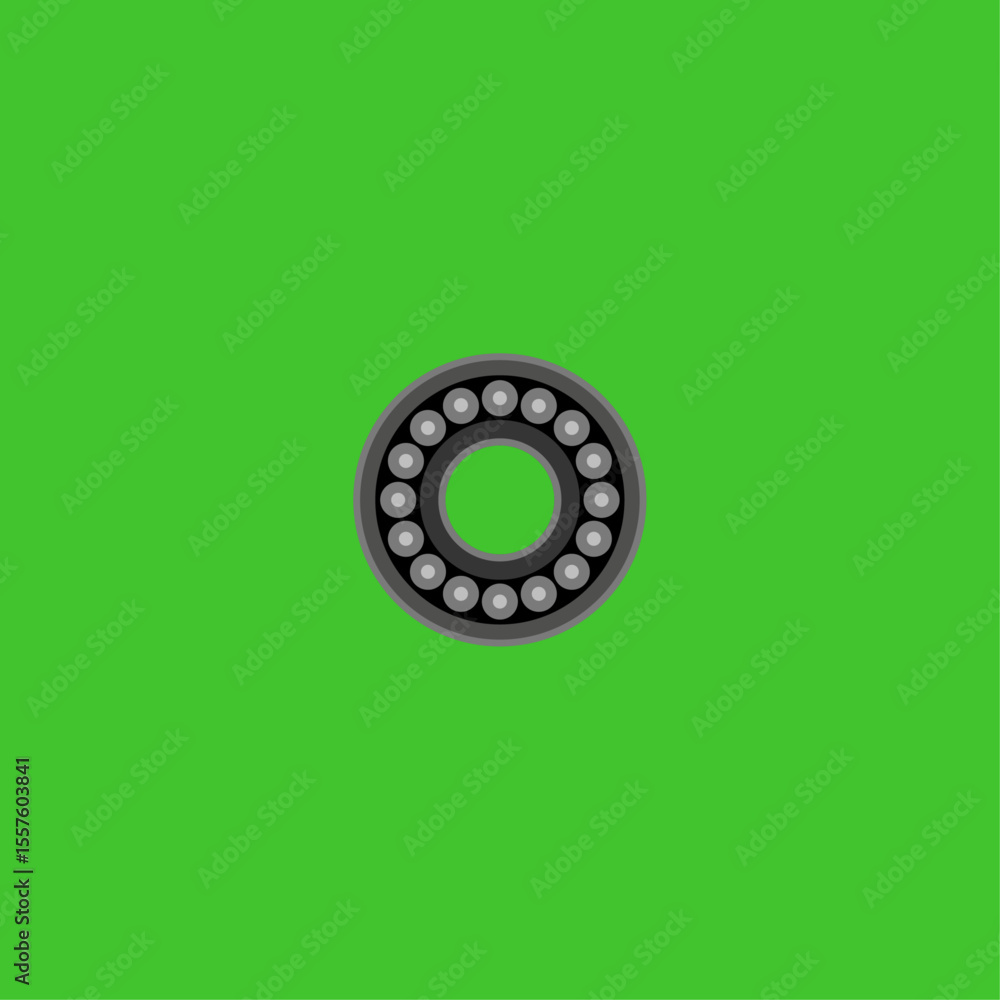 Fototapeta premium Bearing icon logo flat vector design