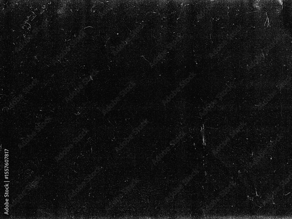 Fototapeta premium Old film texture with scratches, noise and glitch shapes. Realistic overlay film texture in black-white, dust and grain. 