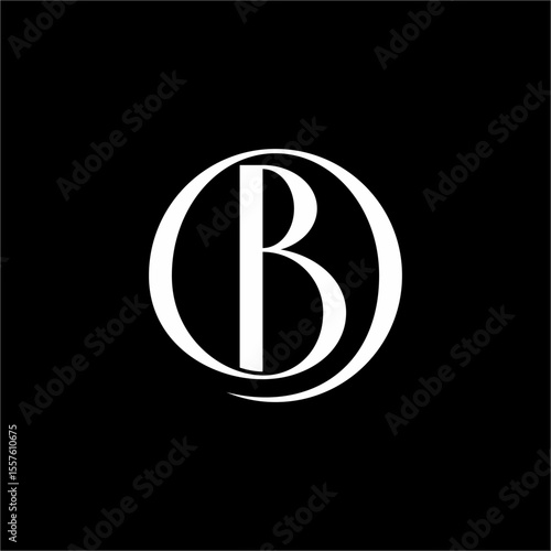 Monogram OB or BO Letter logo design with sleek, modern, elegant and clean style. Suitable for fashion, beauty, cosmetics, wedding service, spa & esthetics.
