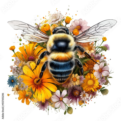 bee and flower