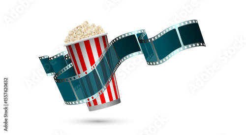 spettacolo, pop corn, video, cinema, grafica, pellicola film, bobina