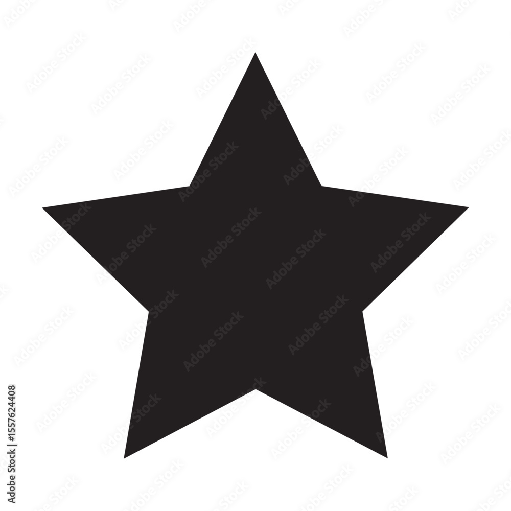 black star icon on white background. black star icon on white background.