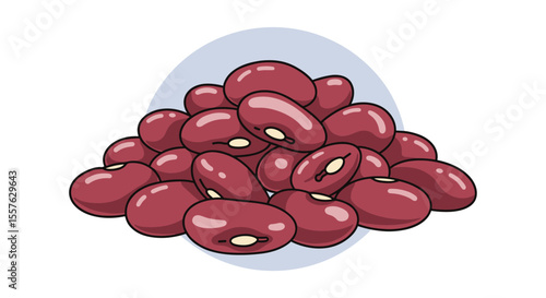 Pile of Kidney Beans A Staple Food Source Rich in Fiber and Protein