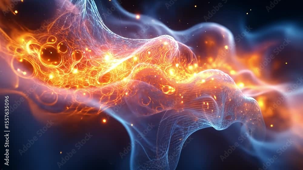 Fiery Nebula: A mesmerizing cosmic nebula, swirling with fiery orange and cool blue hues, sparkles with incandescent energy, creating a breathtaking display of celestial wonder. Fiery Nebula: A mesmerizing cosmic nebula, swirling with fiery orange and cool blue hues, sparkles with incandescent energy, creating a breathtaking display of celestial wonder.