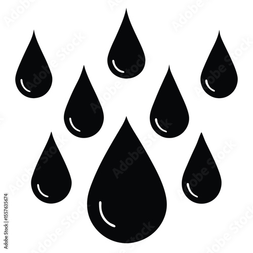 drop of water silhouette