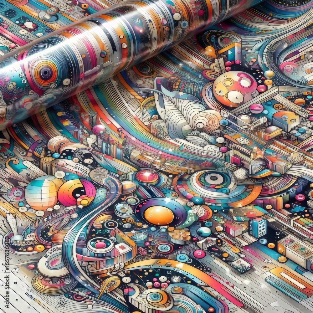 Fototapeta premium with Multi Color Print Full Color