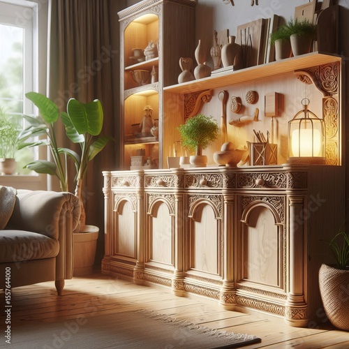 Uses Plywood furniture and cabinetry