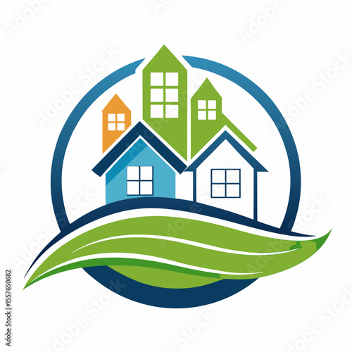 Black Gold Real Estate Logo. Construction Architecture Building Logo Design Template Element