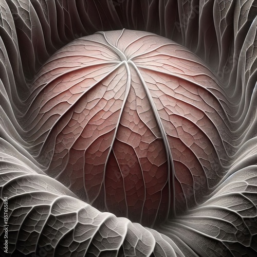 Veins slightly depressed below the petal